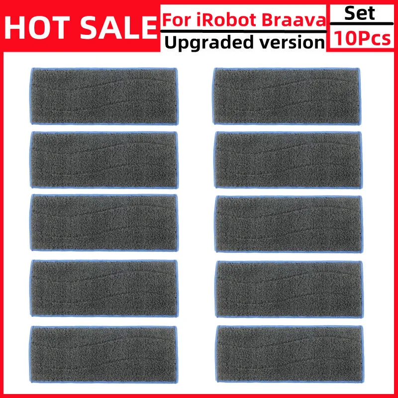 10PCS สำหรับ IRobot Braava Jet M6 Mopping Robot อุปกรณ์เสริมผ้าทำความสะอาด Mop เปลี่ยนเปียก Mop ผ้า