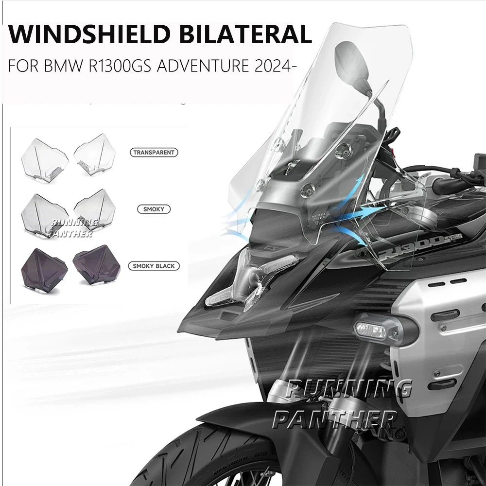 

For BMW R1300GS Adventure 2024- New Motorcycle Windshield Bilateral Tank Side Wind Deflector Spoiler Kit 3 Colors