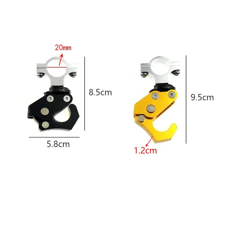 Motorcycle Handlebar Hooks Aluminum Bag Hook Helmet Holder for Honda PCX 160/150/125 Heavy Duty Hanger Scooter Accessories