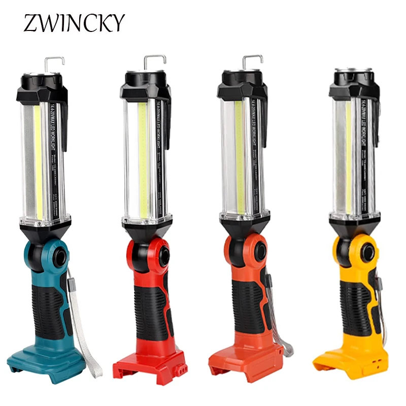 

LED Work Light For Makita/Bosch/Dewalt/Milwaukee/Black&Decker/Craftsman/Ryobi 14.4V-18V Lithium Battery 2000LM USB