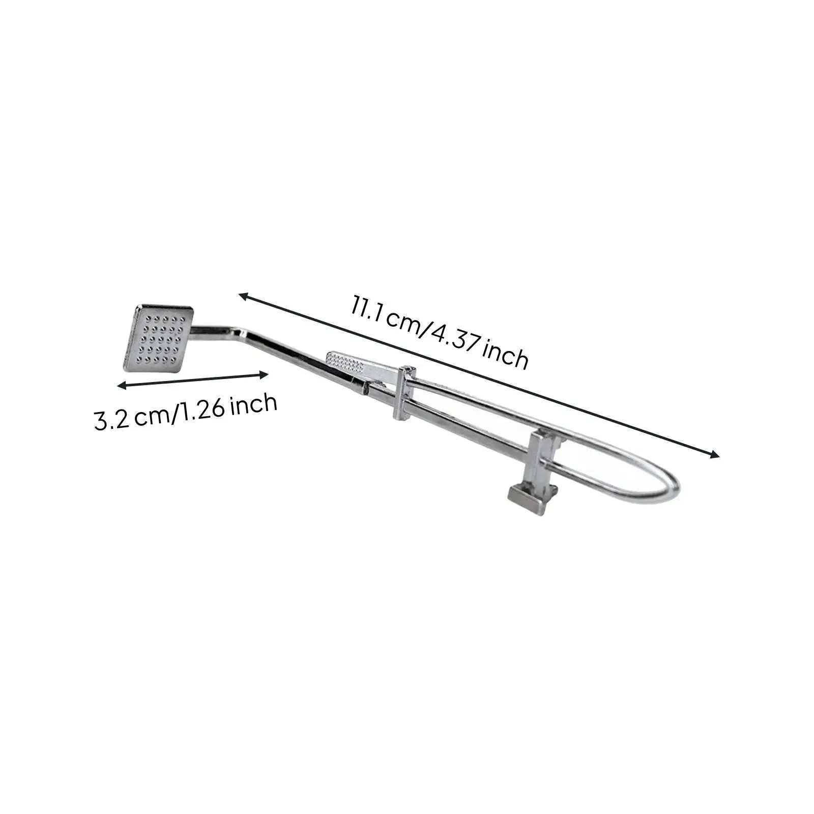 Dollhouse Bathroom Shower Miniature Prop 1 12 Scale Alloy Handheld Nozzle for Tiny Room Display Photography