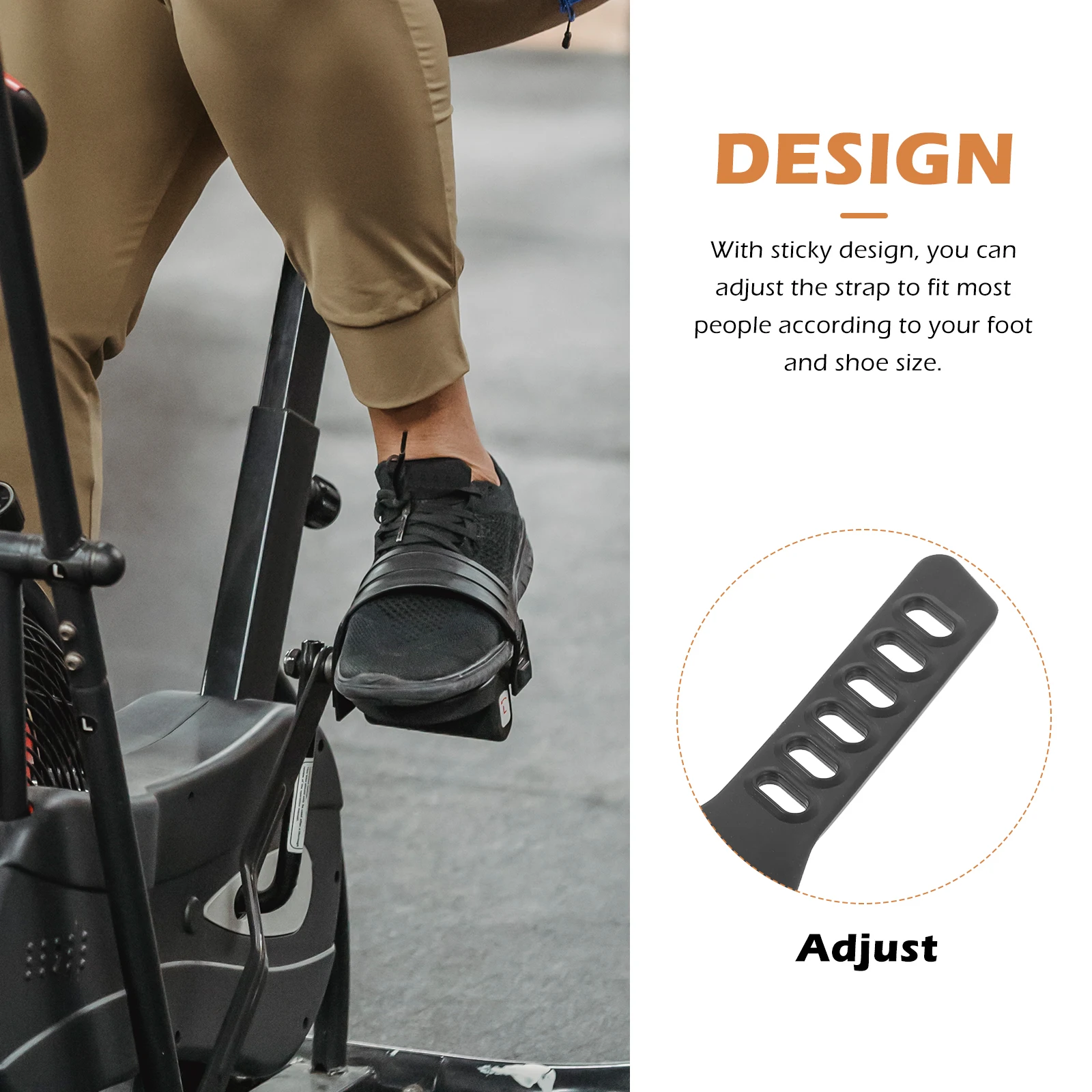 

Sports Bike Pedal Straps 1 Pair Adjustable Footrest Fixing Bands for Exercise Bikes Cycling Training Riding Accessories