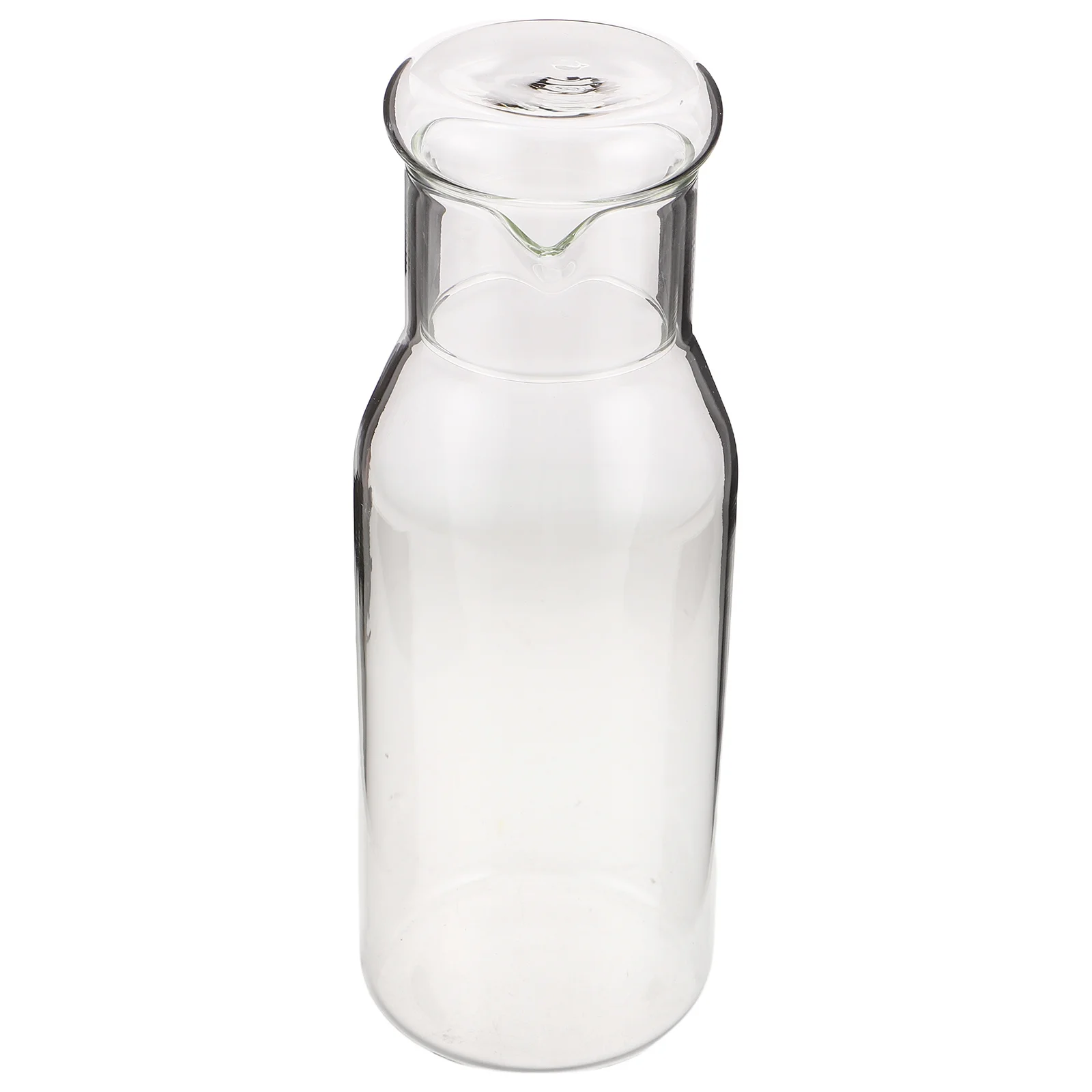 Krug für kalte Getränke aus Glas, minimalistisches Design, Krug für heiße und kalte Getränke für den Nachttisch in der Küche, klarer Wasserkaraffe, Saftbehälter