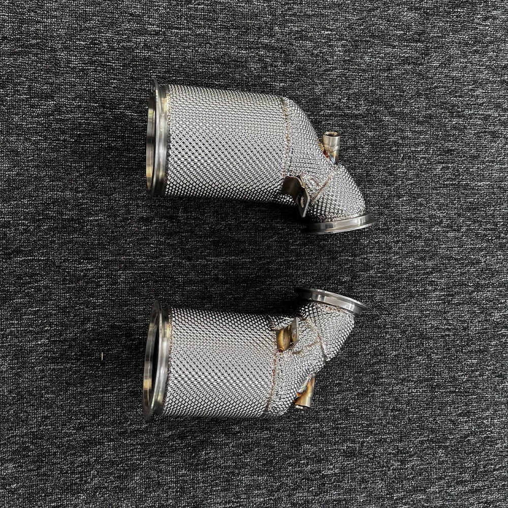 Exhaust Downpipe for Turbo 971 with Heat Shield High Quality Exhaust Pipes