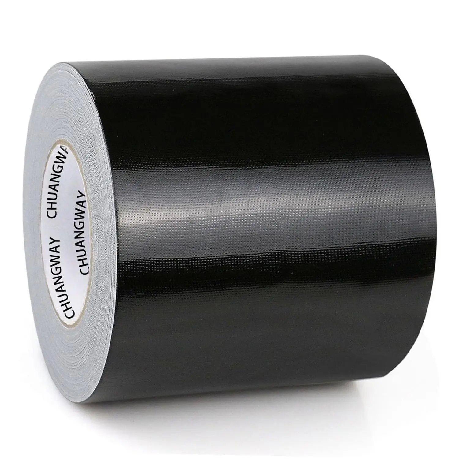 

Heavy Duty Black Duct Tape - 6 Inch x 55 Yards (164ft) | Water of, UV Resi nt, No Residue Industrial Grade Wide Duct T