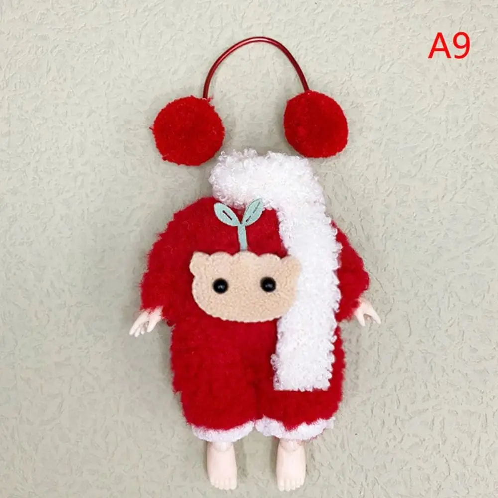 Replacement Outfit 16cm Doll Clothes Suit Plush Patch Sweet Skirt Doll Winter Dressup Skirt DIY Clothing Cartoon