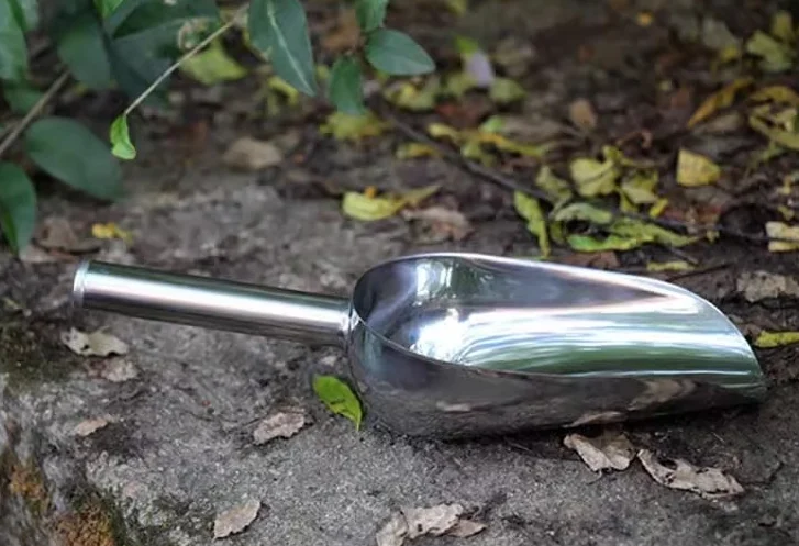 10 inch round shovel garden tool stainless steel small shovel for digging soil at home