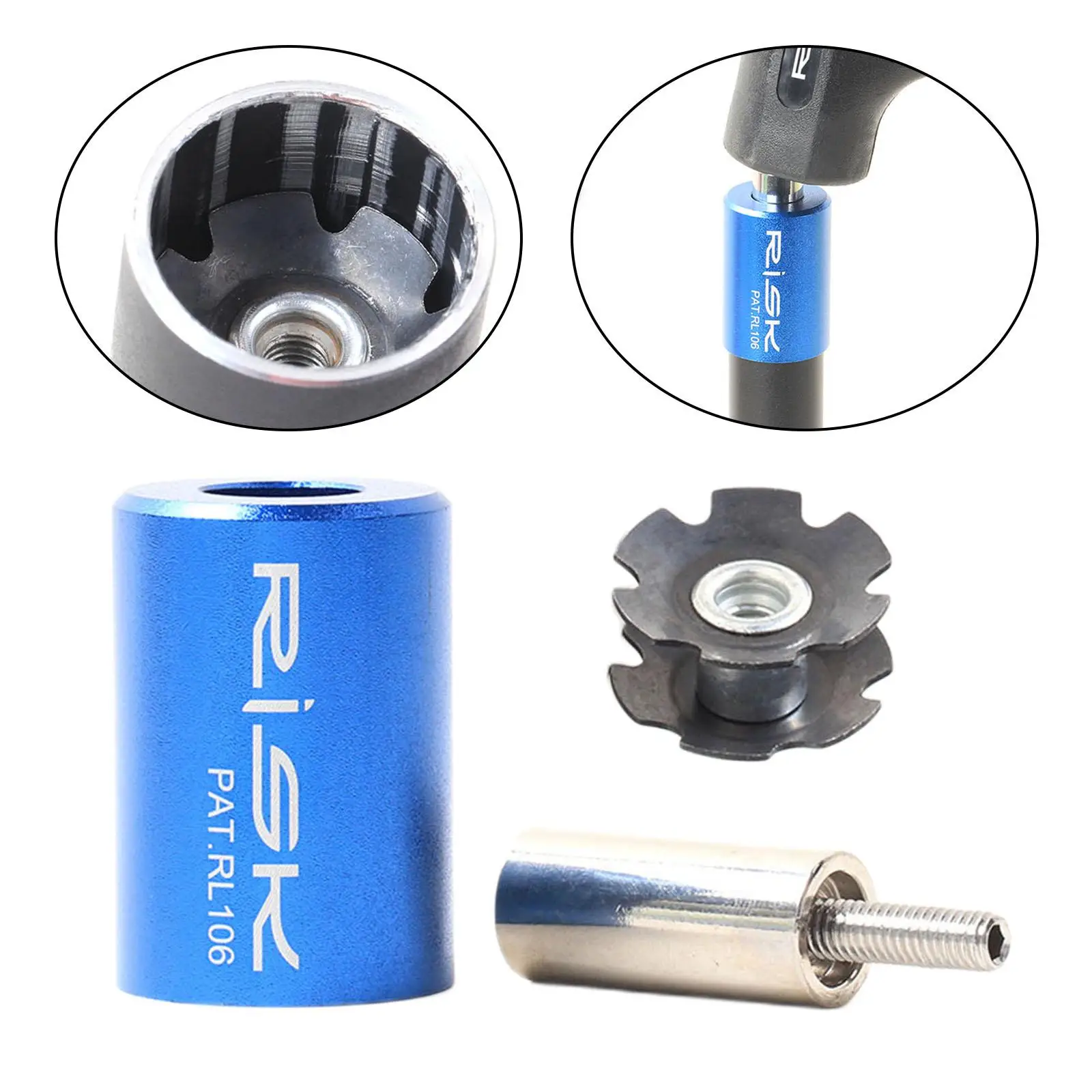 Bike Headset Driver Front Fork Star Nut 1-1/8'' 28.6mm Installer