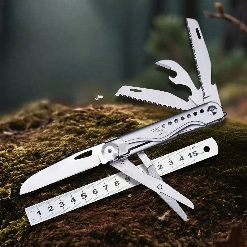 

New Outdoor Folding Multifunctional All-in-one Combination Tool Convenient Camping Emergency Portable EDC Pocket Tool