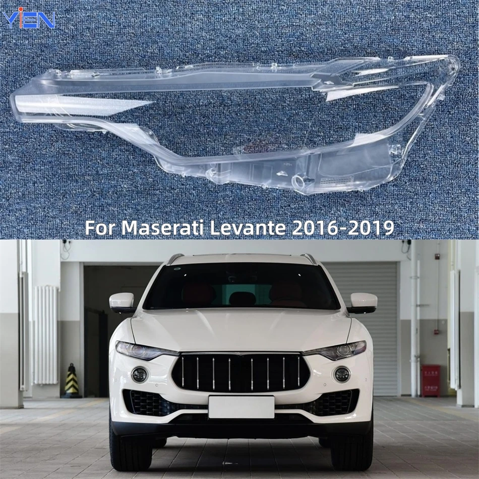 

For Maserati Levante 2016 2017 2018 2019 Car Accessories For Cars Polycarbonate High Gloss Fully Transparent Head Lampe Cover
