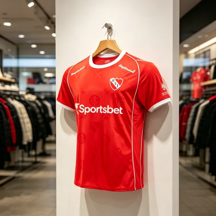2026 Neues CA Independiente Heimtrikot 120. Jubiläum Herren und Damen Rot Fußball Schnelltrocknend und Atmungsaktiv Familie Kinder T-Shirts – Detail 1