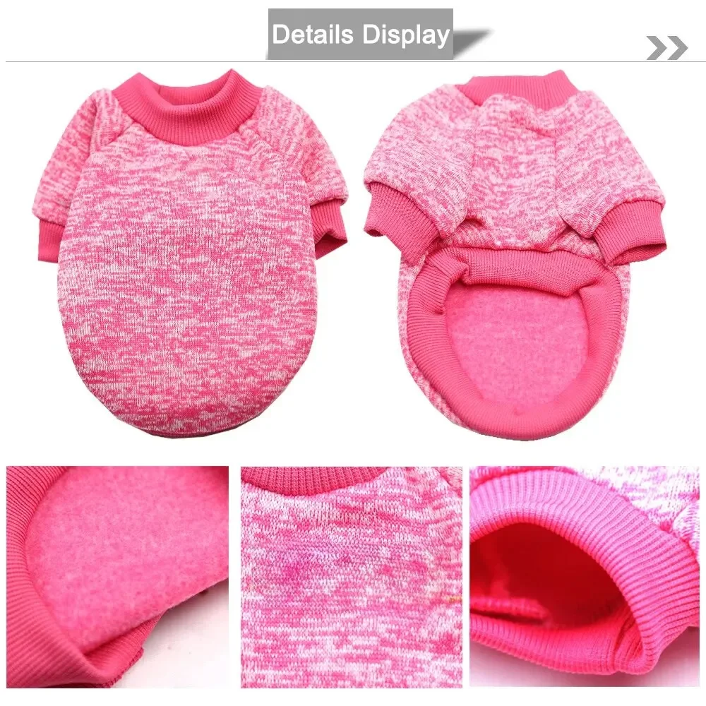 Dog Warm Clothes Spring Autumn Winter Cute Fashion Jacket Round Neck Sweater Pet Supplies Teddy Dog Cat Clothing Pet Accessories image 5