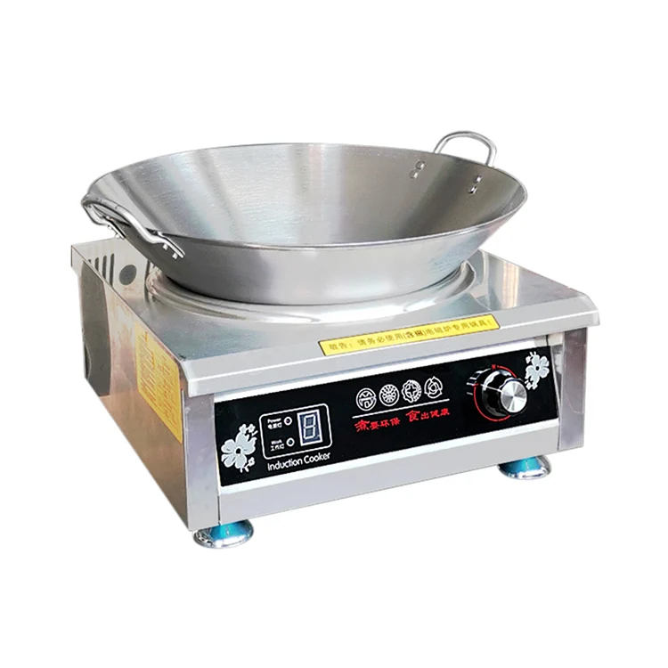 

High quality shopping malls 6kw commercial induction cooker restaurant kitchen induction cooker stainless steel heavy cookware