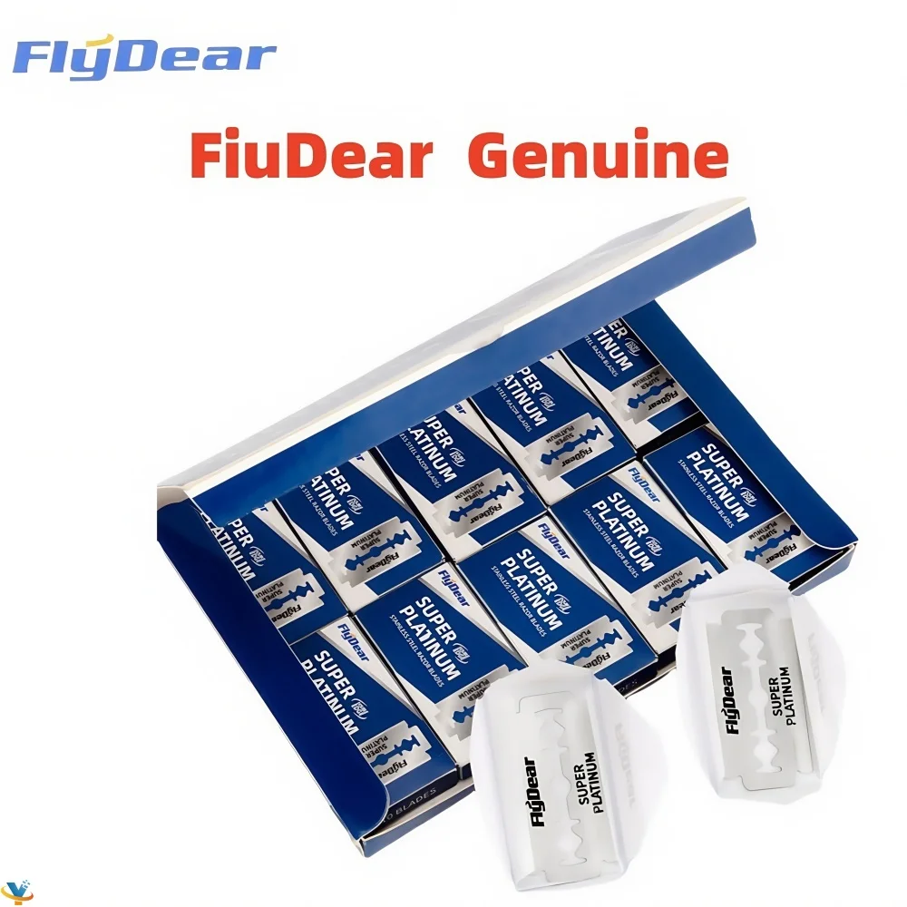 

FljDear лезвие для бритвы из нержавеющей стали, старомодное ручное двустороннее лезвие для бритвы, парикмахерские инструменты