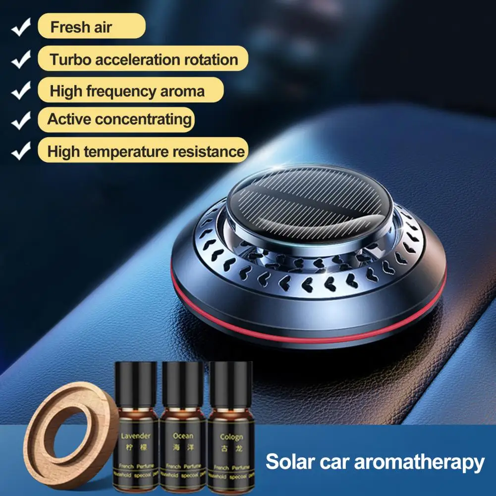 

High Temperature Resistant Car Diffuser Solar Energy Car Aromatherapy Solar-powered Car Aromatherapy Beech Incense Tablets