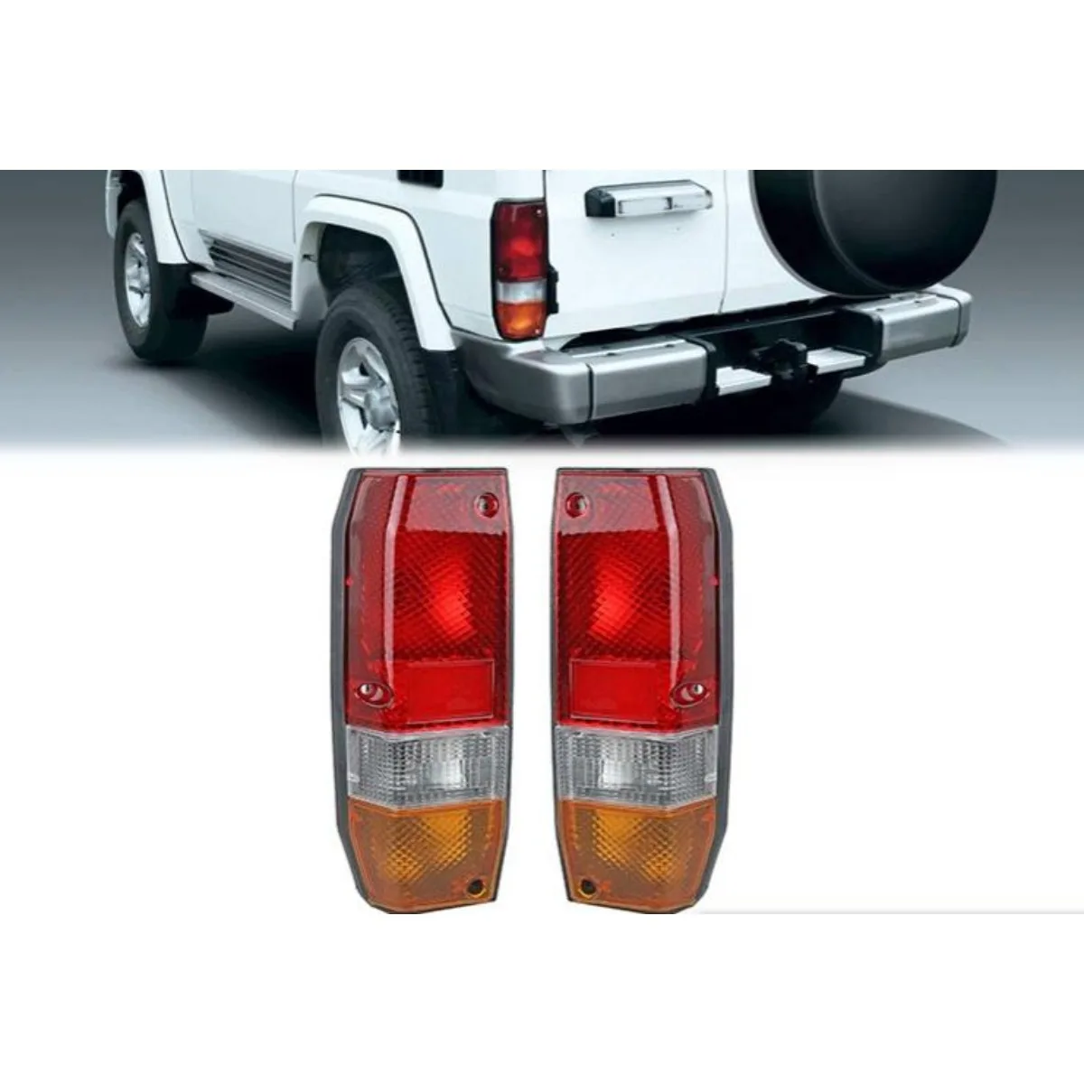 For Toyota Land Cruiser LC78 LC71 2007-2025 Left Right Rear LED Taillight Taillamp Tail Lights Assembly Wide Light Corner Lamp