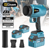 Gisam 200m/s Brushless Electric Air Blower Leaf Snow Cleaner Speed Adjustable Blower Power Tools For Makita 18v Battery Pin