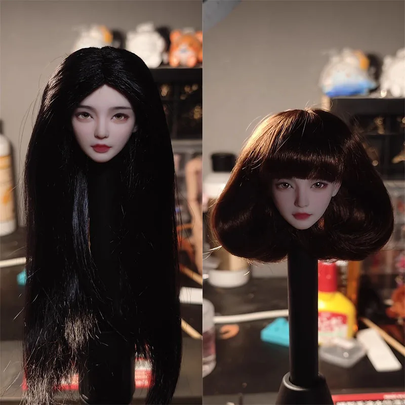 O coração para 1/6 de julho soldado cabeça feminina escultura modelo acessórios de brinquedo cabem corpo de figura de ação de 12 ''em estoque