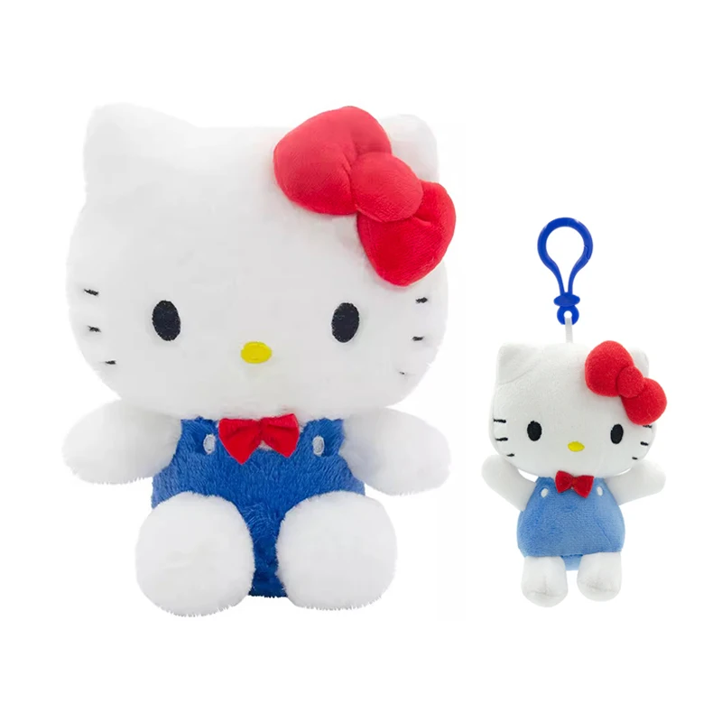 

Плюшевая кукла Hello Kitty Sanrio из аниме на 50-ю годовщину, плюшевая кукла с супер мягкой подвеской, модная бутиковая модель, подарок для девочки на день рождения