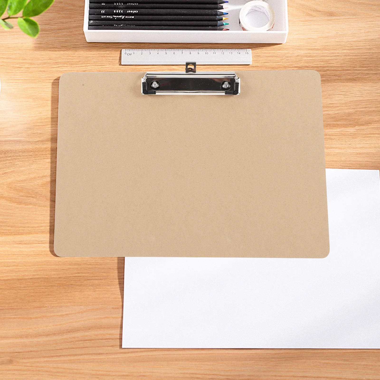 2Pcs Portable Clipboard Thickened Writing Board Office Document Clip Multi Function File Organizer Writing Support