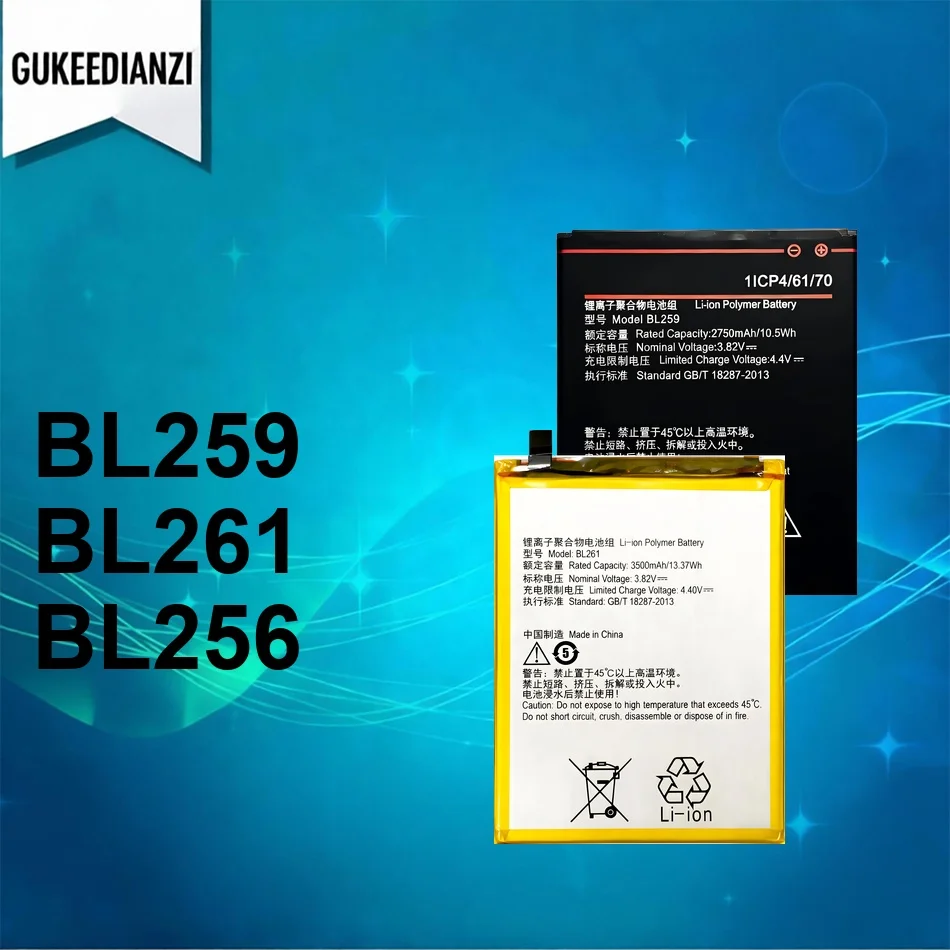 Batería de Repuesto Premium para Teléfono Móvil BL261 BL259 BL256 2750-3500mAh Para Lenovo K5 Vibe Para Lemon K4 Vibe X3 3 Plus Lite