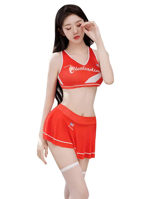 Tentazione calcio bambino affascinante gonna corta uniforme fascino maturo biancheria intima solida fascino di mezzanotte vitalità gonna Sexy Set DK04