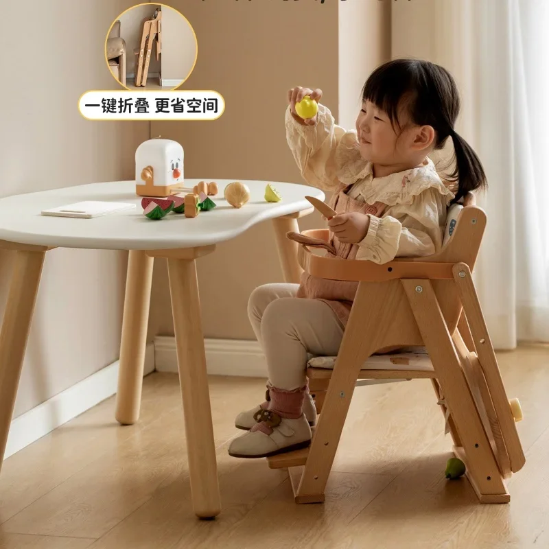 كرسي مرتفع خشبي للأطفال بارتفاع قابل للتعديل ، مقعد تغذية متعدد الوظائف للأطفال الصغار ، كرسي مرتفع للأطفال ، كراسي متنامية ، جودة ممتازة