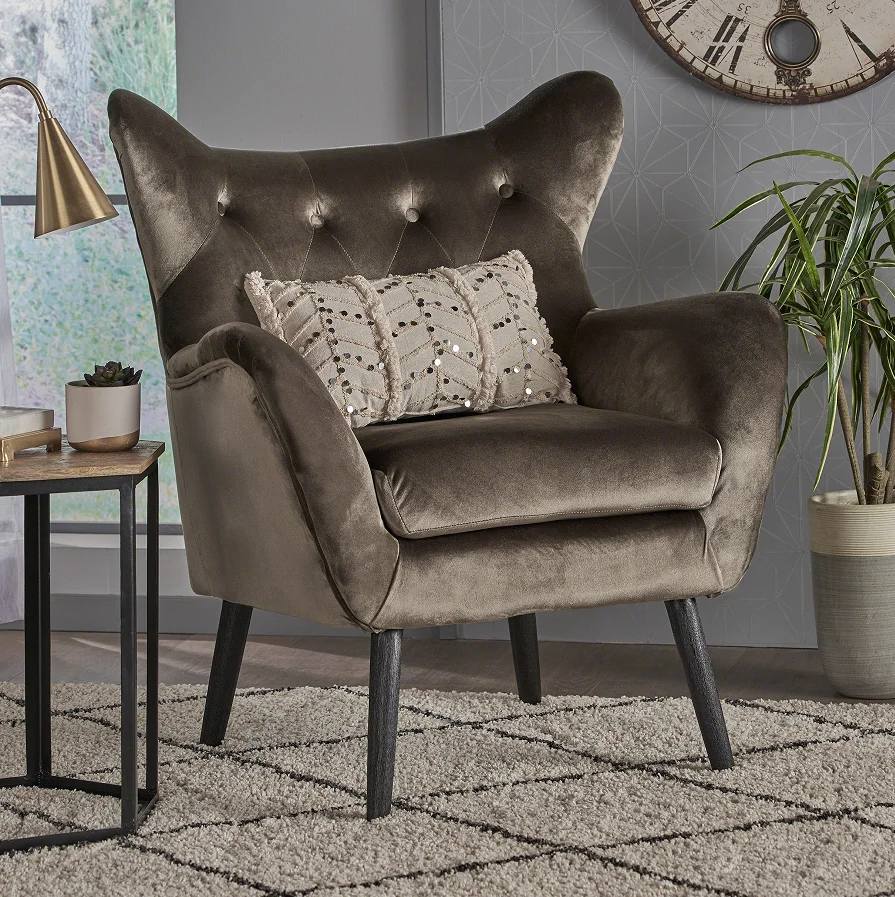 Modern Fabric Living Room Leisure Armchair - Ergonomic, Durable and Soft