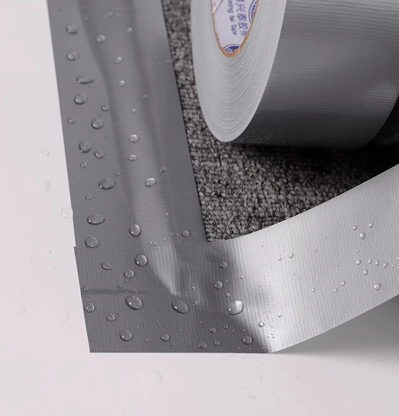 Silver gray cloth base tape single side high adhesive strong tape waterproof windproof thickening repair wear-resistant tape