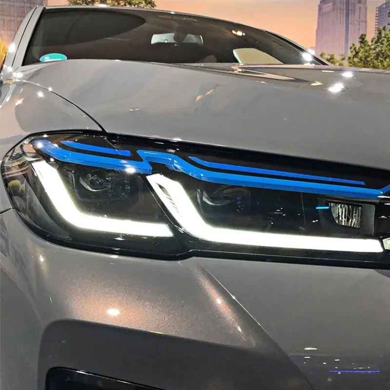 

Автомобильные аксессуары для BMW G30 G31, светодиодная фара, линза проектора 2017-2021, 5 серии 530i 525i M5 G38, передняя фара DRL, сигнал