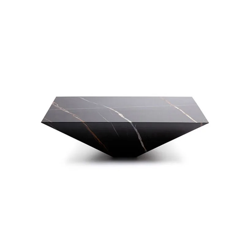 Italian Design Black Marble Tea Coffee Tables Living Room Furniture Coffee Table