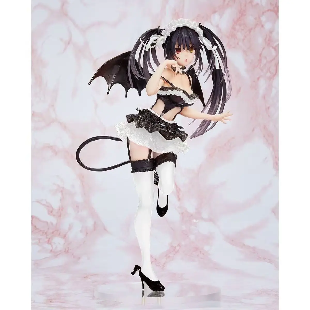 

DATE A LIVE Anime Figures Tokisaki Kurumi & Nightmare Figures Doll Devil Costume Wings Model Action Figure Toy for Kids Christma
