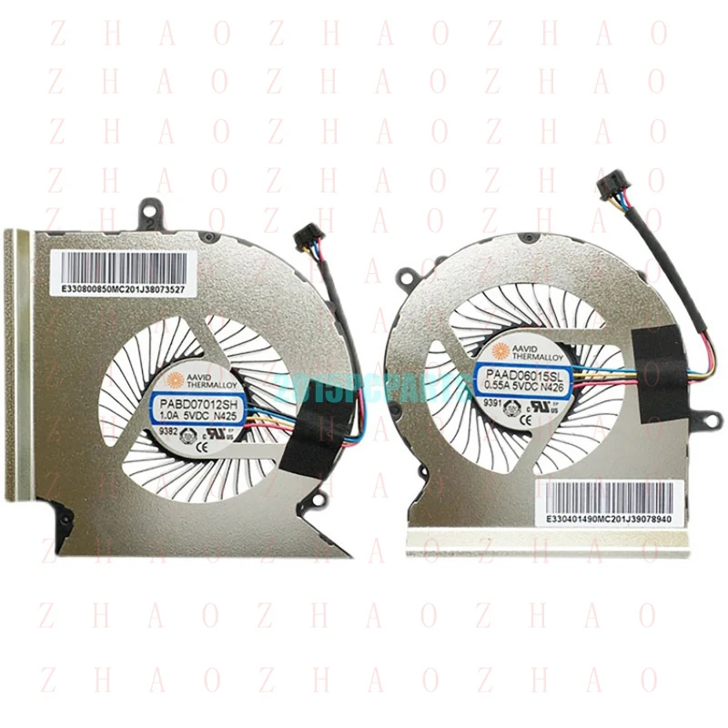 

L+ New for MSI GE65 Raider 9SE 9SEX GE65 Raider 9SF 9SFX CPU & GPU Cooling Fan