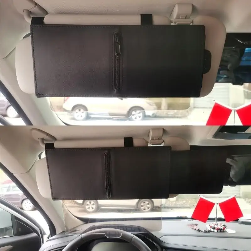 D5BE Prolunga per parasole antiriflesso, facile installazione, parasole regolabile per parabrezza auto per guidatori e bassa