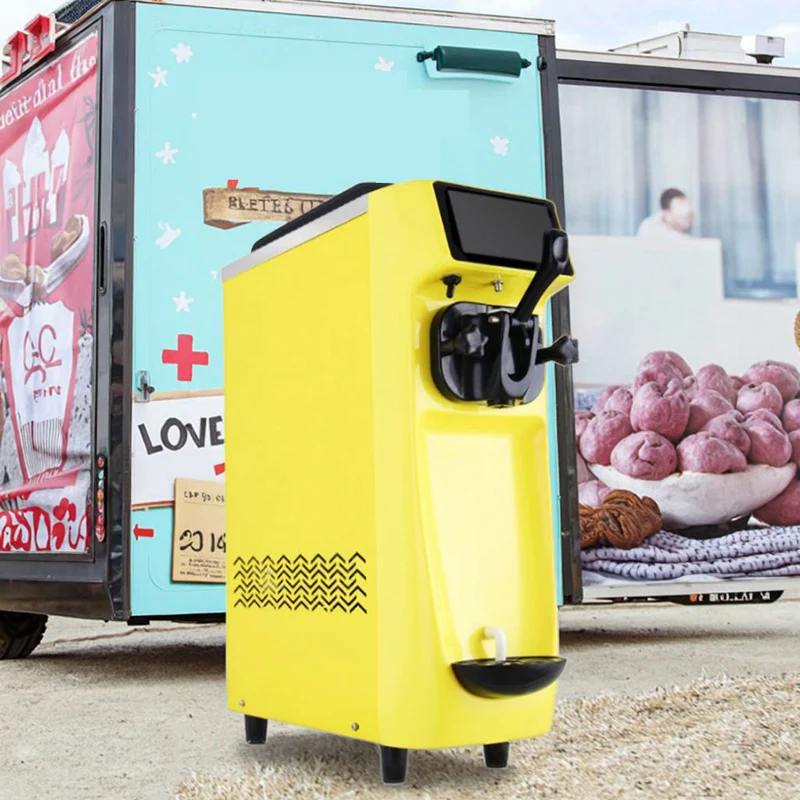 Night Function Professional Ice Cream Maker Commercial Soft Serve Ice Cream Making Machine Coffee Shop Ice Cream Machine