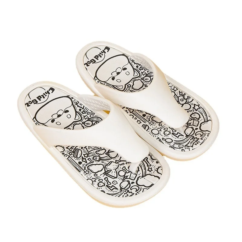 2022 Spring And Summer Women Slipper Graffiti Black White Couple Indoor Household Man Flip Flops Lovers Cool Home Slippers