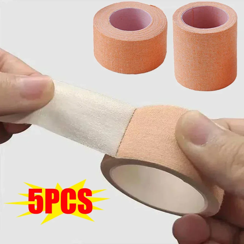 

5 шт., медицинский клейкий пластырь, хлопковая клейкая лента для заживления рук и ног, ветеринарная медицинская лента цвета кожи, аптечка первой помощи