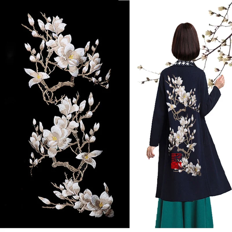 3Pcs/Set Plum Blossom Flower Applique Clothing Embroidery Patches Sew on Repair Accessories