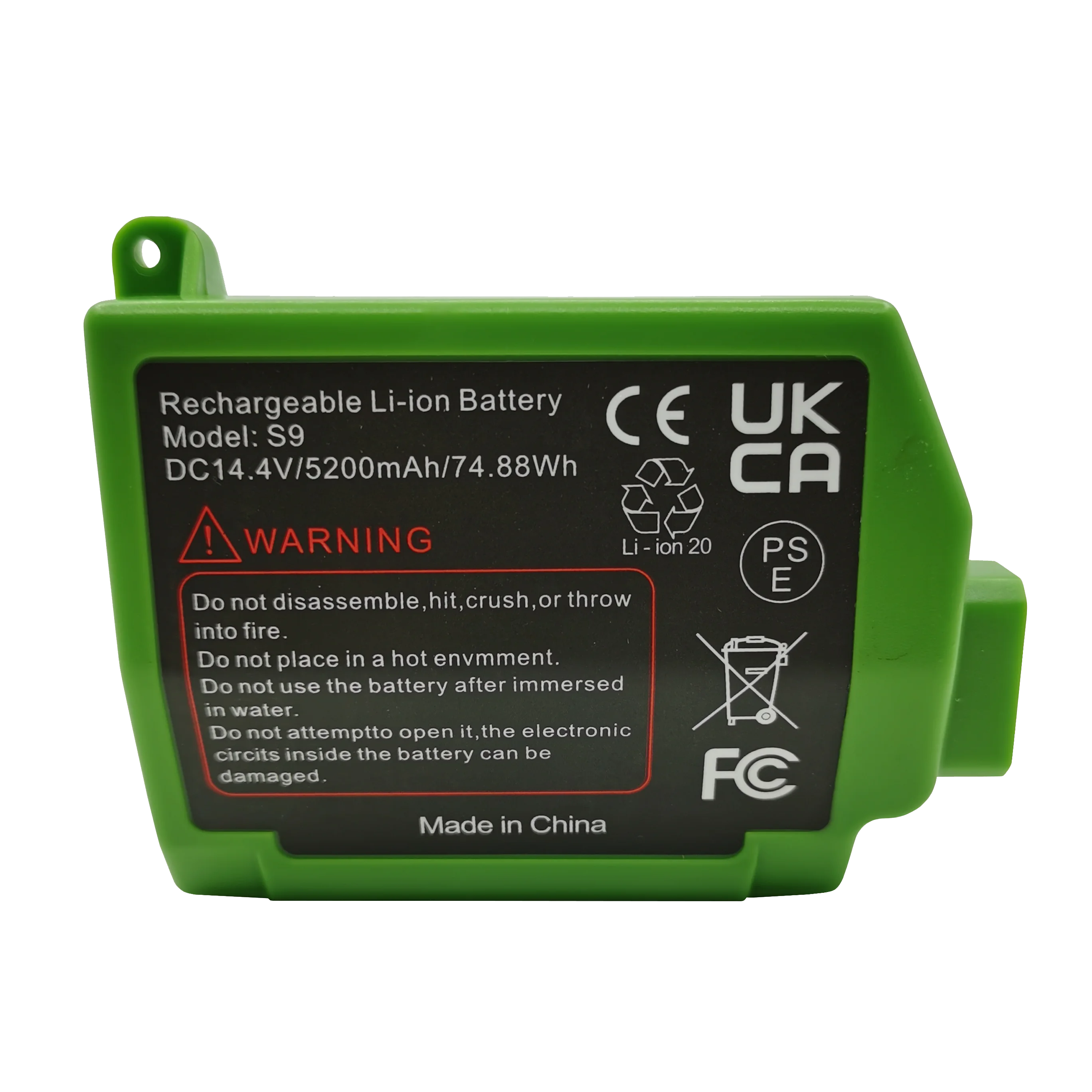 Paquete de batería recargable de iones de litio de 14,4 V, 14,8 V, 5200mAh, 6400mAh para batería de respaldo serie iRobot S9, nuevo, personalizable, venta al por mayor