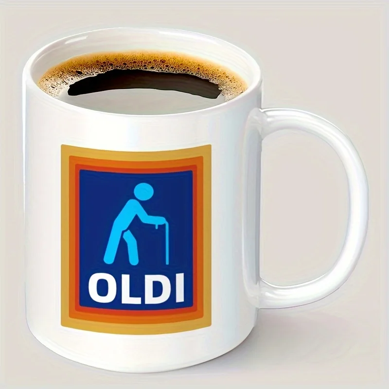 Oldi Men's Funny Mug Gift For Grandpa Coffee Ceramic White Mug Gift Father's Day Birthday Thank You For Restaurant Use