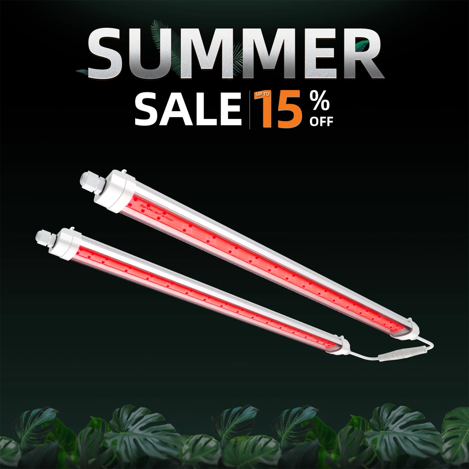 

Spider Farmer GlowR40 Red Spectrum LED Grow Light Bar For Seedling Veg Bloom Flower Plants Indoor Hydroponics