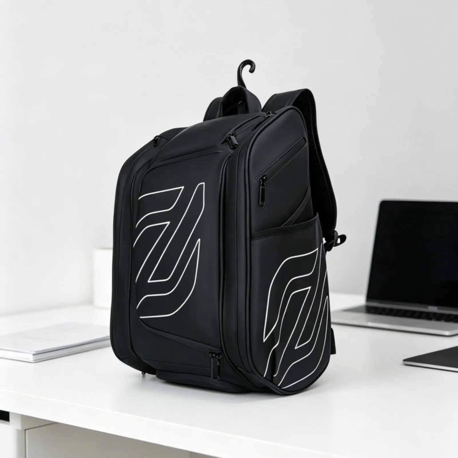 Pickleball Backpack Side Pockets Tennis Backpack Badminton Racket Bag Lightweight Pickleball Sling Bag Water Resistant view 2