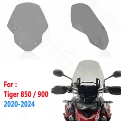 Parabrisas transparente para motocicleta, deflectores de viento para Triumph Tiger 850, 900, 2020-2024, 2021, 2022