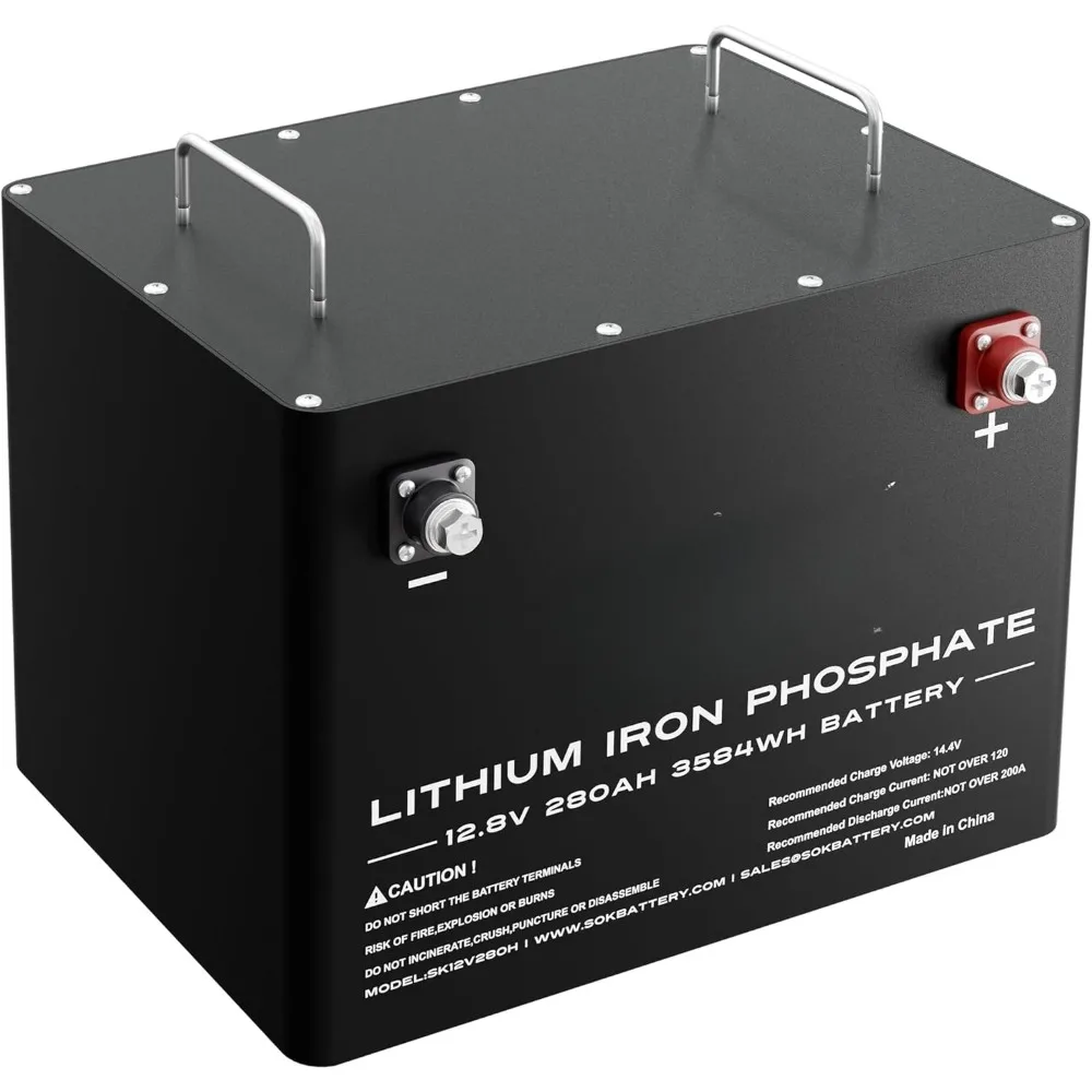 

12V 280AH Lifepo4 Lithium Battery, 8000~12000 Cycles Support Bluetooth, Smart BMS, Built-in Heater can be Charged at a Minimum
