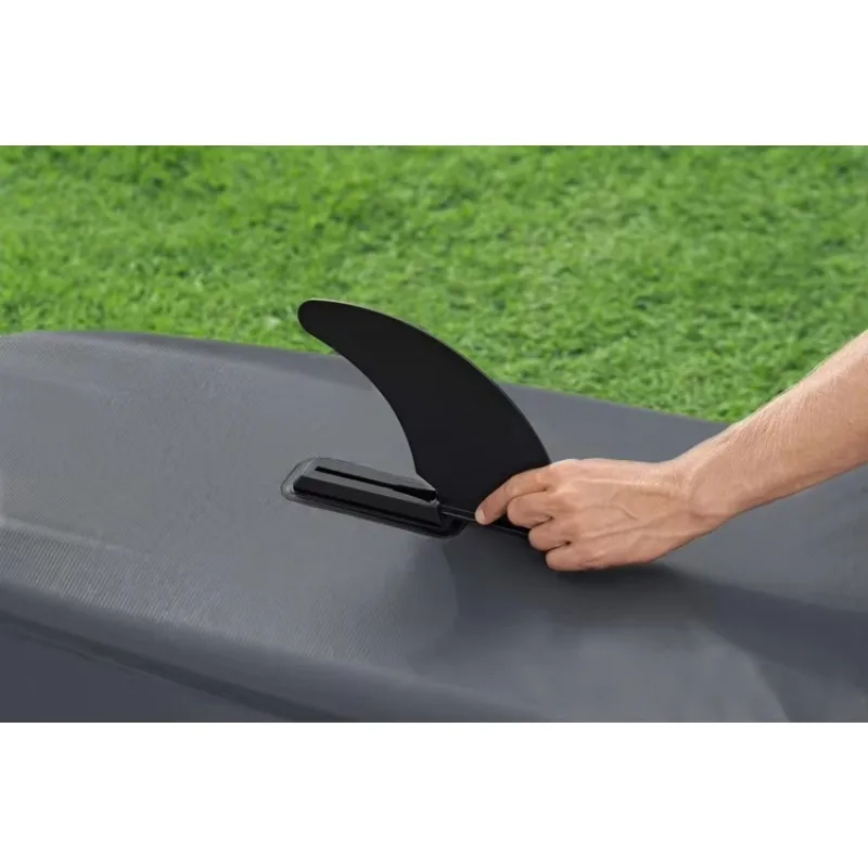 زورق كاياك متين قابل للنفخ مع غطاء قماش حرف مائي واحد للجلوس في الأعلى للمغامرات الخارجية 2026 ترقية #3