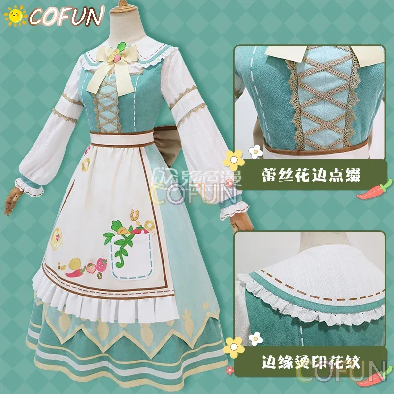 Umamusume: Pretty Derby Rice Shower Farming Cup Cosplay Costume Lolita Dress Women Game Anime Uniform Hallowen Play Role Clothes