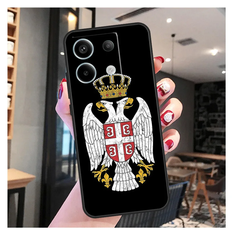 Flag of Serbia Serbian Case For Xiaomi Redmi Note 13 Pro 12 11 9 10 12S 11S 10S 9S Redmi 13 12 10C 12C 13C Cover