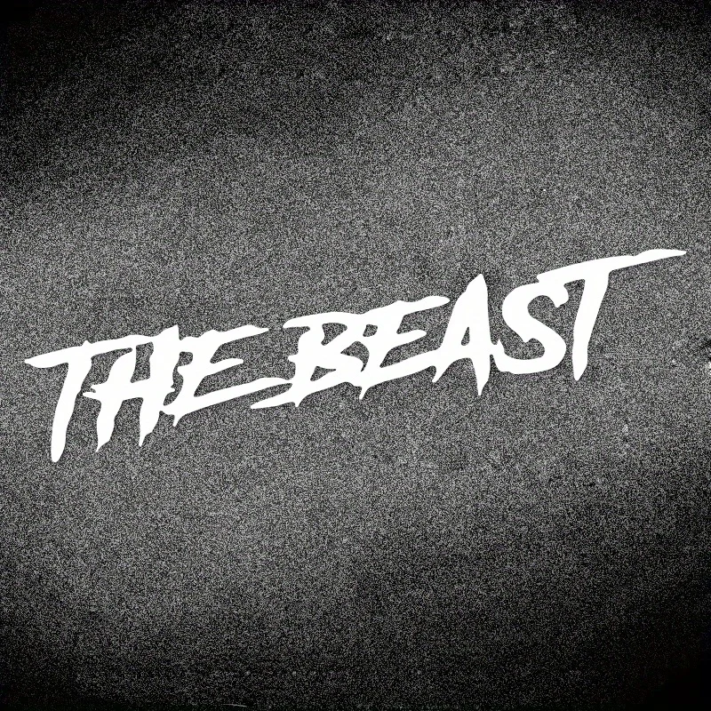 1개입 '더 비스트' 그래피티 자동차 오토바이 스티커, 헬멧 자동차 바디용 트렌디 데칼, 눈에 띄는 차량 액세서리 스티커