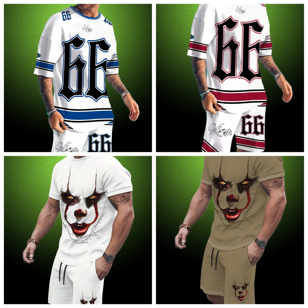 

New Men's Clothing Suit Casual Round Neck Letter 3D Printed Summer Pattern Polyester Pullover Loose Causal Daily Outdoor Street