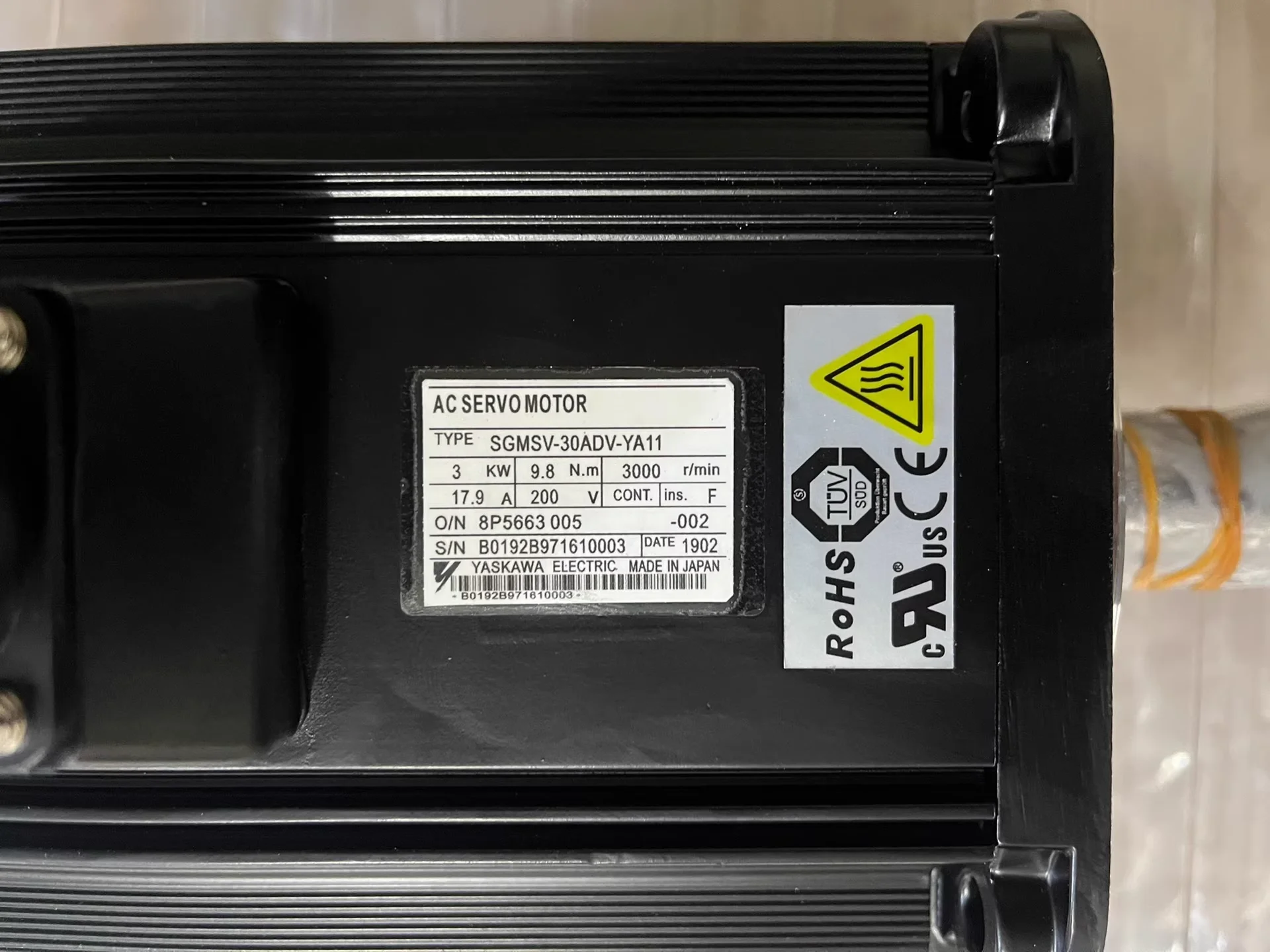 

SGMSV-30ADV-YA11 Brand New Servo Motor Original Genuine，SGMSV 30ADV YA11，Fast shipping